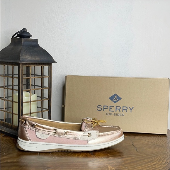 sperry angelfish rose gold
